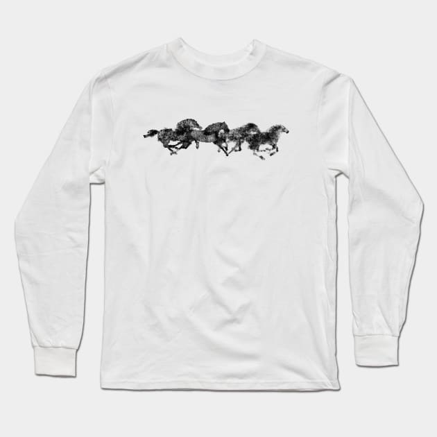 Horse Art Long Sleeve T-Shirt by ALBarts